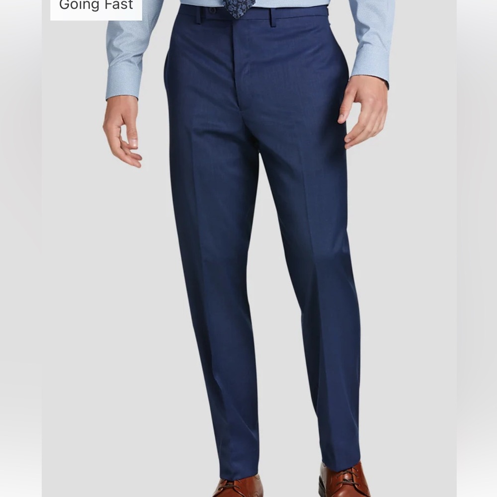Michael Strahan Classic Fit Wool Blend Suit Pants